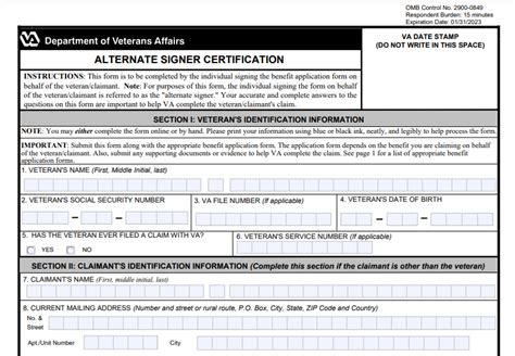 Va Form 21 0972 Va Form