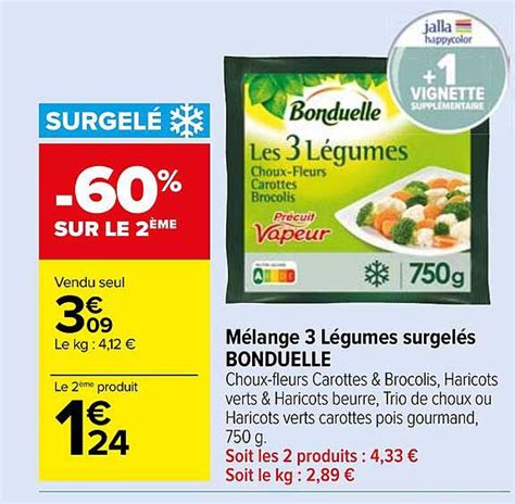 Promo M Lange L Gumes Surgel S Bonduelle Chez Carrefour Market