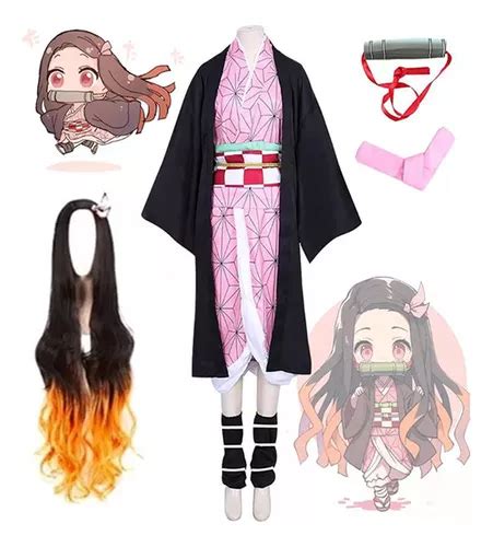 Disfraz De Kimono De Anime Demon Slayer Kamado Nezuko Cuotas sin interés