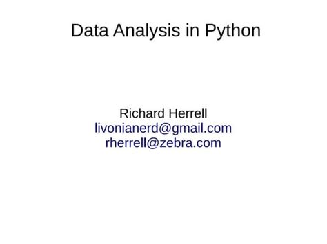 Data Visualization S Using Python Ppt