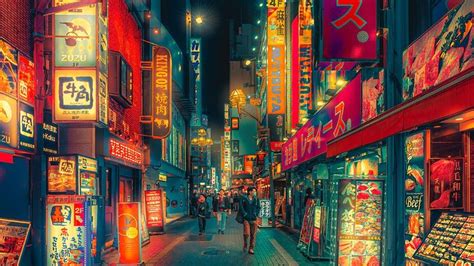 ITAP of a Neon Lit Street in Tokyo Japan by Anthony_Presley . . . . # ...