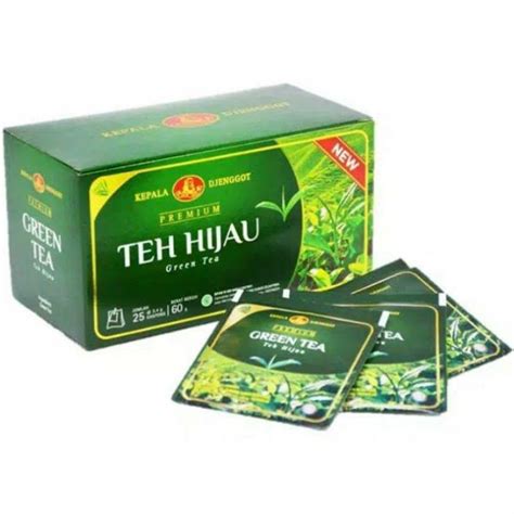 Jual Teh Hijau Green Tea Premium Cap Kepala Djenggot Isi Shopee