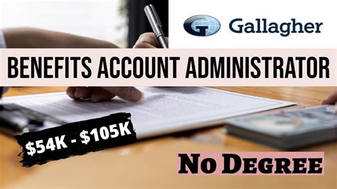 Wfh With Gallagher Benefits Account Administrator K K