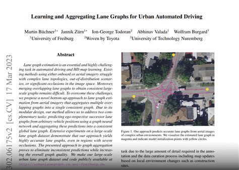 Urbanlanegraph Dataset