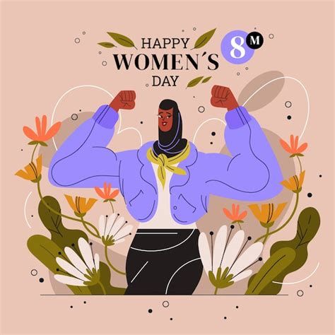 Premium Vector | Flat international women's day illustration