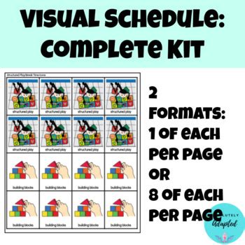 Visual Schedule COMPLETE Set Autism and Special Education by Absolutely Adapted