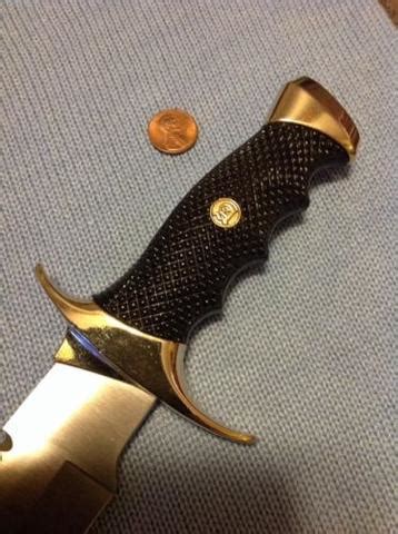 Andujar Cutlery Of Spain vintage 440 13" Heavy Solid Hunting Bowie ...