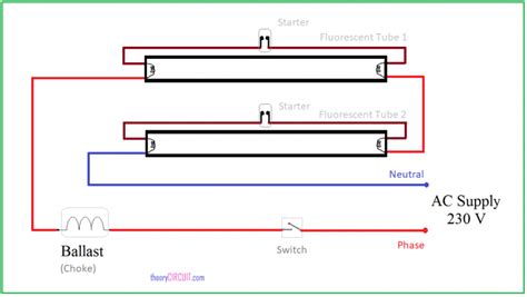 Fluorescent Tube Wiring Diagram