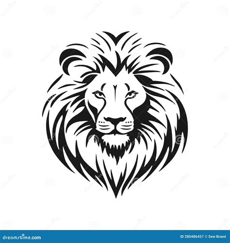 Lion Logo of Leo Head Silhouette Clip Art Stock Vector - Illustration ...