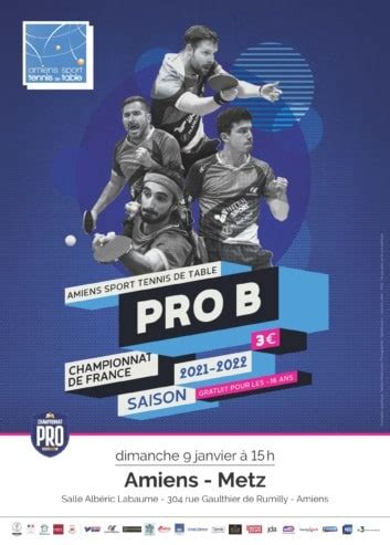 Pro B lAmiens STT reçoit Metz le dimanche 9 janvier 2022 à 15h00