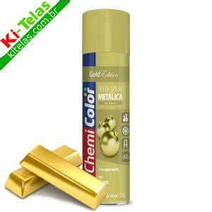 Tinta Spray Metálico Ouro Clássico 400ml Ki telas Viamão Porto