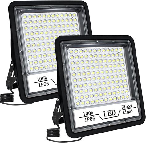 Createstar Pack W Led Flood Light Outdoor Lm Super Bright