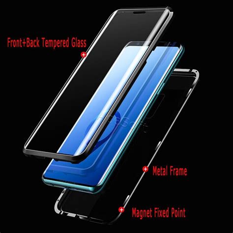 Magnetic Adsorption Tempered Glass Case Cover For Samsung Galaxy S9 Sm G960u New Ebay