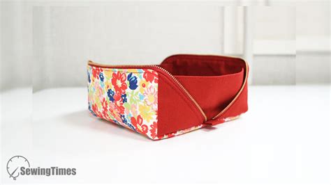 Free Open Wide Zipper Pouch Sewing Tutorial In 2 Sizes With Video Sew