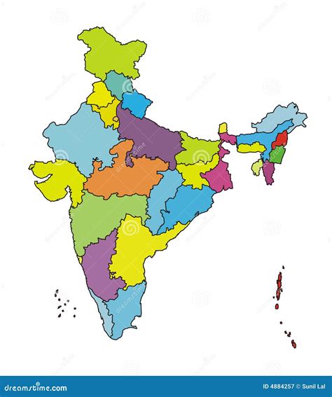 India Map Without State Names – Get Map Update