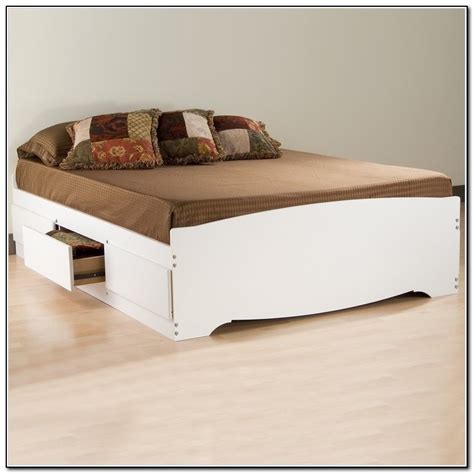 Queen Size Platform Bed Frame With Storage - Beds : Home Design Ideas ...