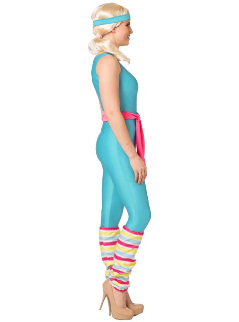 80s Exercise Barbie Womens Costume Womens Great Shape Barbie Costume