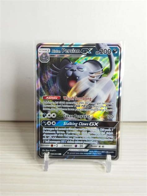 Jual Kartu Pokemon Tcg Indonesia Alolan Persian Gx Rr Di Seller