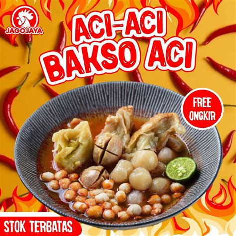 Jual Baso Aci Mercon Boci Bakso Aci Tulangrangu Pedas Shopee Indonesia