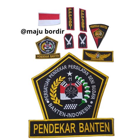 Atribut Pendekar Banten Bordir Lazada Indonesia