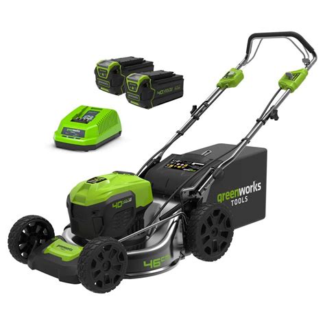 Tondeuse Greenworks 40v 2x4a 46cm Chargeur Tecniba