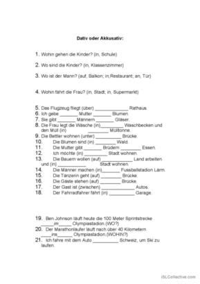 Wechselpr Positionen Deutsch Daf Arbeitsbl Tter Pdf Doc