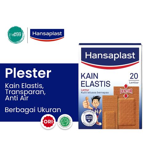 Jual Hansaplast Plester I Kain Elastis I Finger Strips I Transparan I