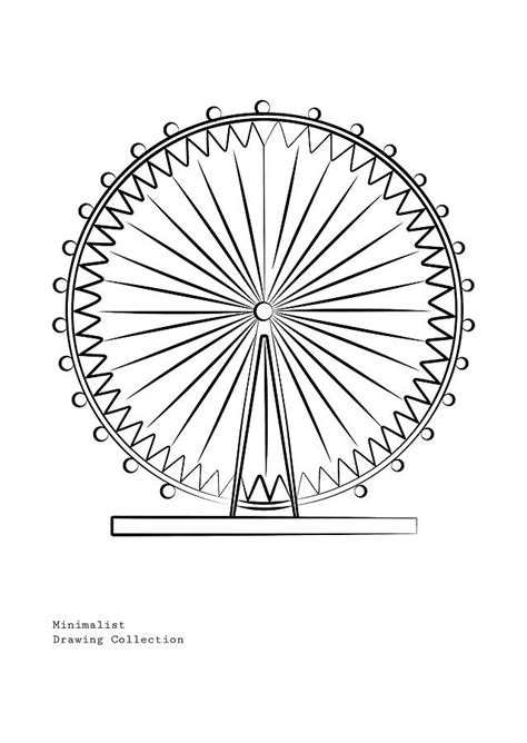 London Eye Illustration Digital Art by Murellos Design - Pixels