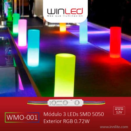 WMO 001 MÓDULO 3 LED SMD 5050 EXTERIOR RGB Innlite MX Iluminación