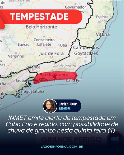 INMET emite alerta de tempestade em Cabo Frio e região