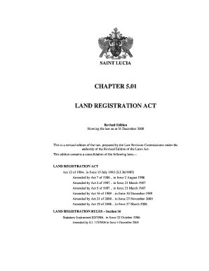 Fillable Online LAND REGISTRATION ACT Fax Email Print PdfFiller