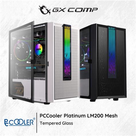 Jual PCCOOLER Platinum LM200 Mesh RGB Gaming Case Shopee Indonesia