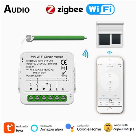 M Dulo De Interruptor De Cortina Inteligente Tuya ZigBee WiFi Persiana