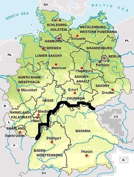 Southern Germany Map Germany Map States Of Germany Genealogy Germany