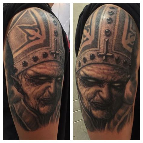 Paul Booth Black Pope Paul Booth Sick Tattoo Dark Tattoo