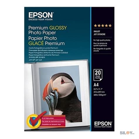 Epson Premium Glossy Photo Papers A4 20 Sheets Siloy Mauritius