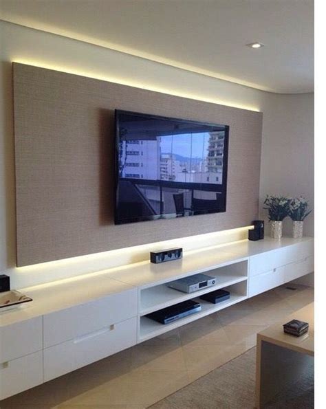 Modern Living Room Wall Mount Tv Design Ideas A Floating Tv Console