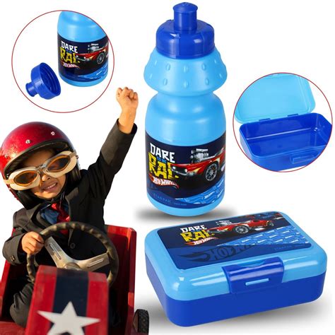 Hot Wheels Niebieski zestaw bidon ml pudełko śniadaniowe STARPAK Starpak Sklep EMPIK