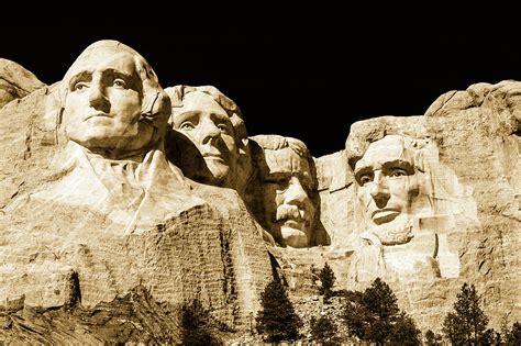 Faces Of Mount Rushmore Photograph by Mountain Dreams - Pixels