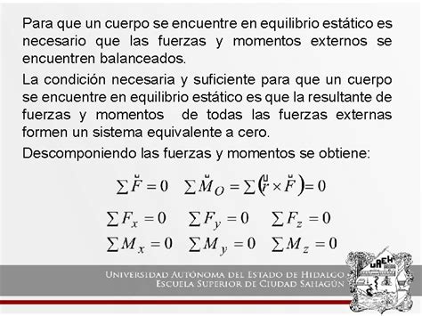 TEMA EQUILIBRIO ESTTICO EN DOS DIMENSIONES Rea Acadmica