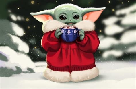 PHOTO Baby Yoda Christmas Card