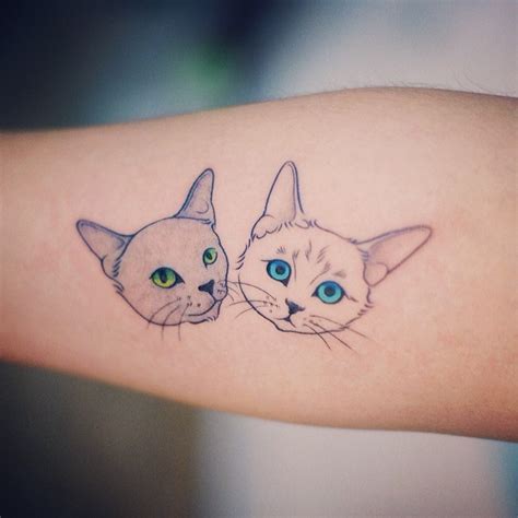 Two Cats Tattoo