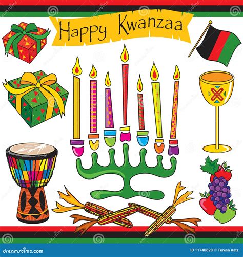 Happy Kwanzaa Clip Art And Icons Stock Vector Illustration Of