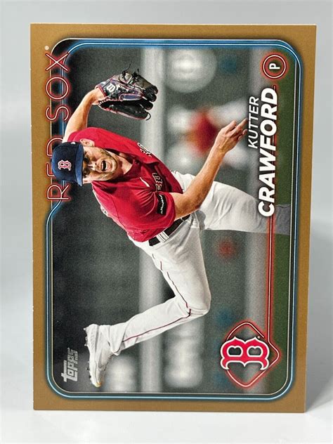 2024 Topps Series 1 KUTTER CRAWFORD Boston Red Sox 316 Gold Border