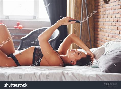 Naked Woman On Phone Stock Photos Images Photography Shutterstock