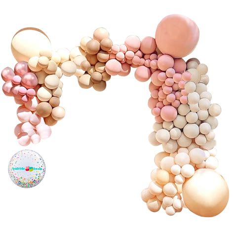 Bubblebean Retro Apricot Garland Balloon Kit Gocart