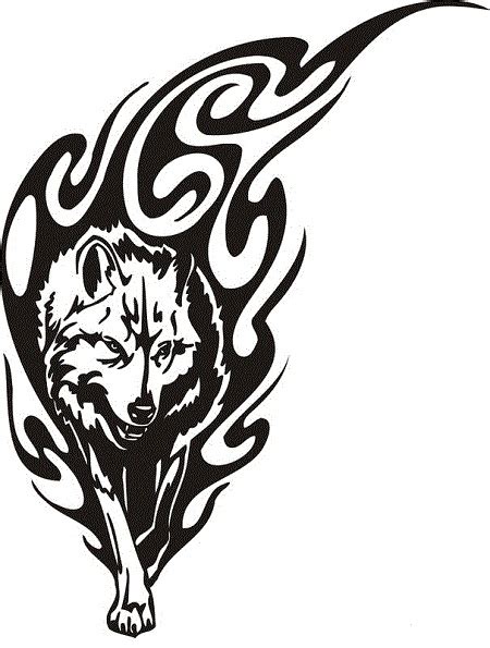 18 Awesome Tribal Wolf Tattoo | Only Tribal