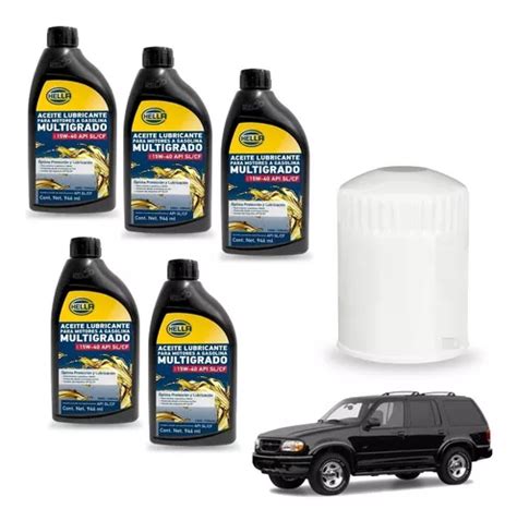 Kit Cambio Aceite Para Explorer 4 0l V6 Aceite 15w40 Y Fil Envío gratis