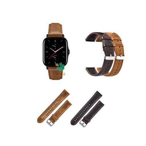 بند چرمی ساعت شیائومی Amazfit GTS 2 Genuine Leather | استایل آپ