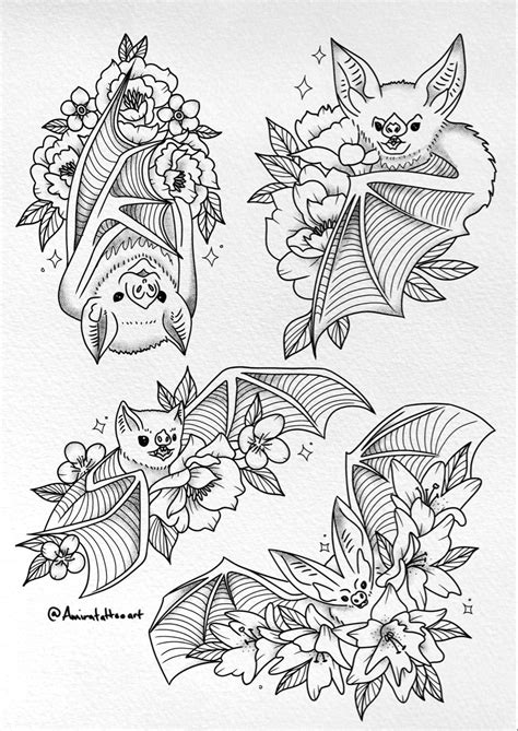 Bat Tattoo Design | Bats tattoo design, Bat tattoo, Spooky tattoos